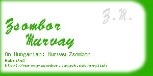 zsombor murvay business card